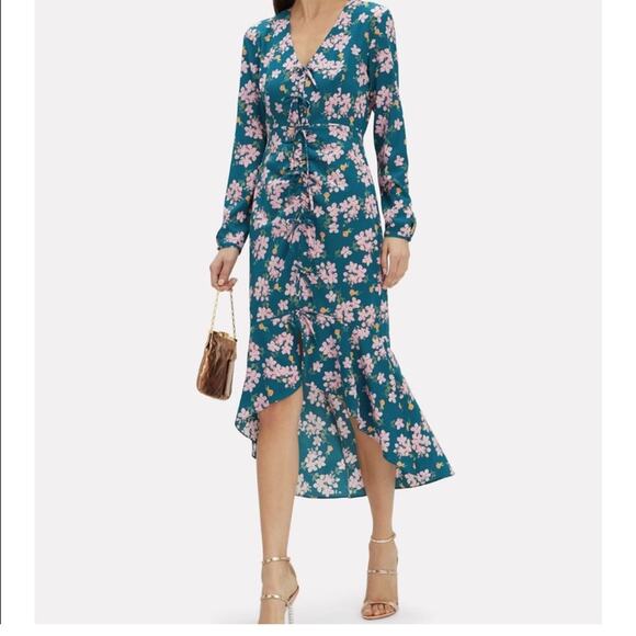 Intermix Adrina Silk Floral Dress - Picture 1 of 8